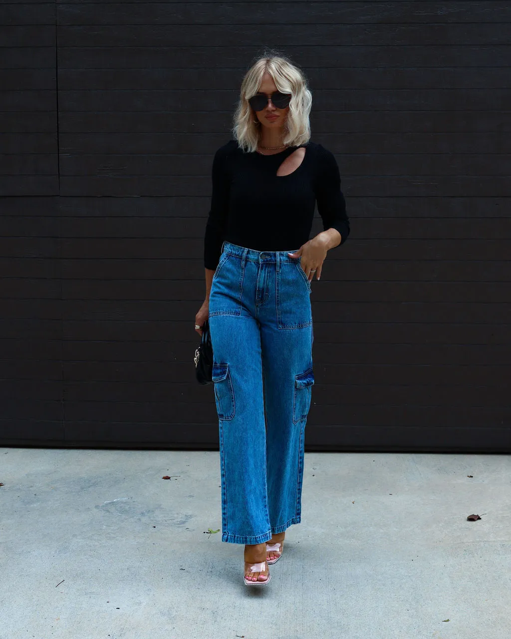 Montclair Cutout Ribbed Knit Sweater Top sold by Vici product image thumbnail 5