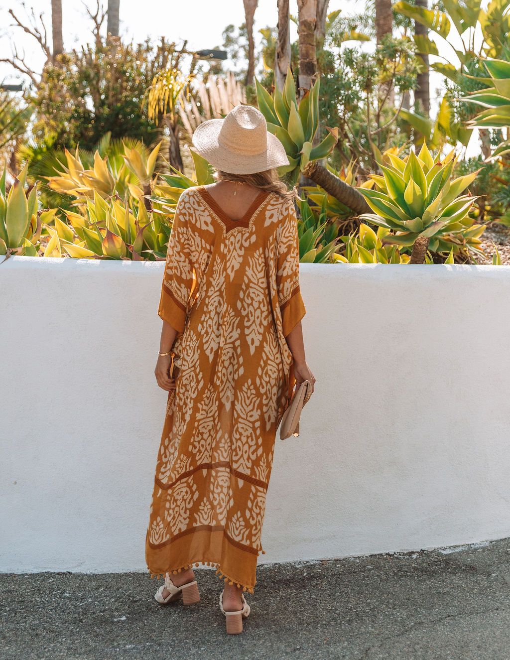 To Each Their Own Pom Duster Kimono - Mustard - FINAL SALE sold by Vici product image thumbnail 2