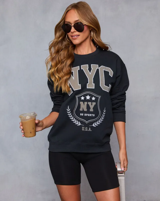 NYC Sports Graphic Sweatshirt sold by Vici
