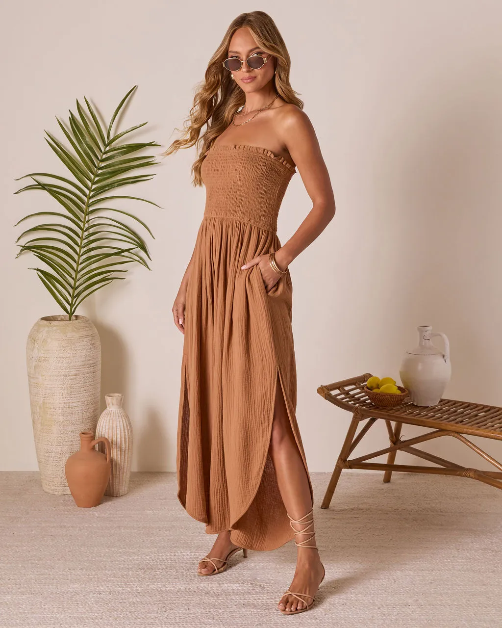 Resort State Strapless Jumpsuit sold by Vici product image thumbnail 3