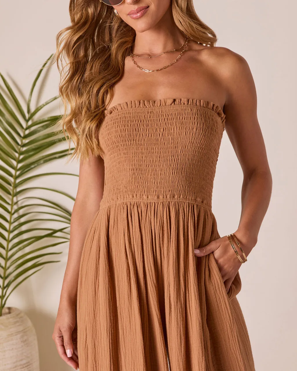 Resort State Strapless Jumpsuit sold by Vici product image thumbnail 2