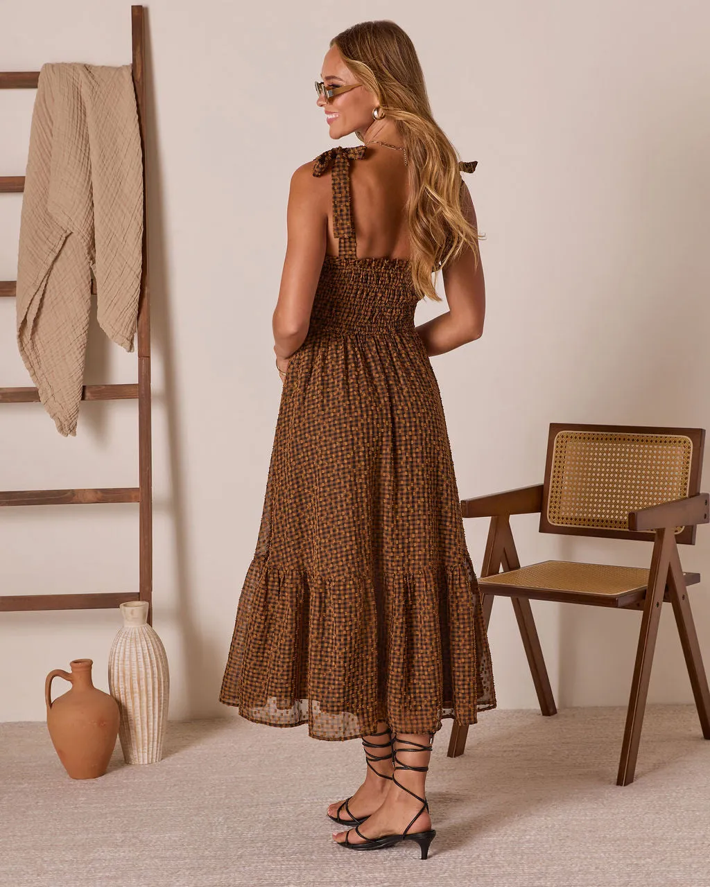 Laylina Smocked Bodice Maxi Dress sold by Vici product image thumbnail 4