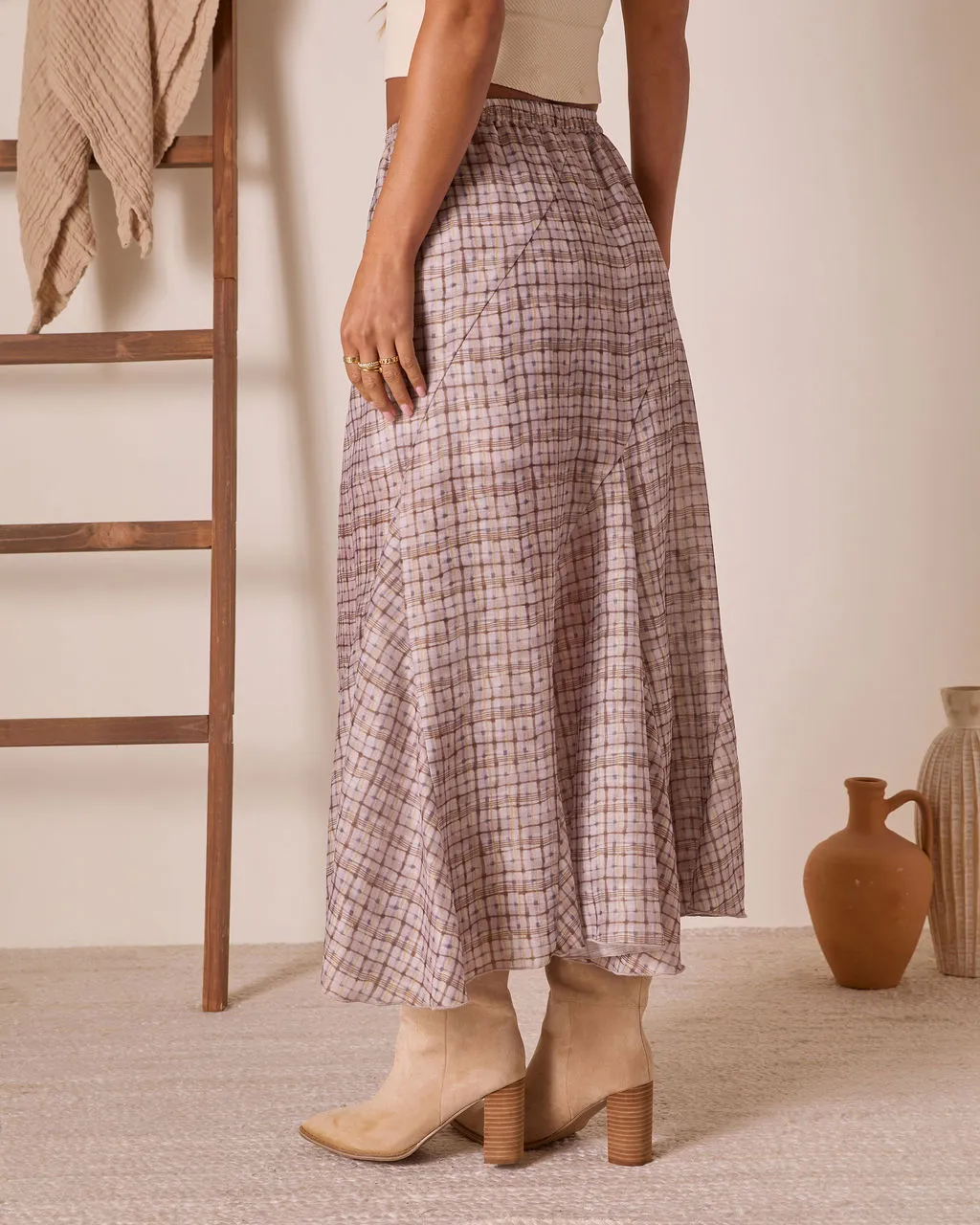 Range Romance Drawstring Maxi Skirt sold by Vici product image thumbnail 4