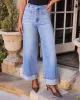 Gemstone Blues Stretch Pearl Embellished Jeans sold by Vici