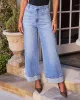 Gemstone Blues Stretch Pearl Embellished Jeans sold by Vici