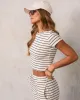 Albion Crop Striped Top sold by Vici