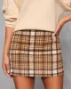 Witney Plaid Knitted Mini Skirt sold by Vici