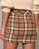 Witney Plaid Knitted Mini Skirt sold by Vici