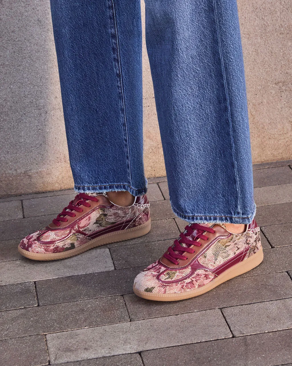 Whispers of Fall Tapestry Sneakers sold by Vici