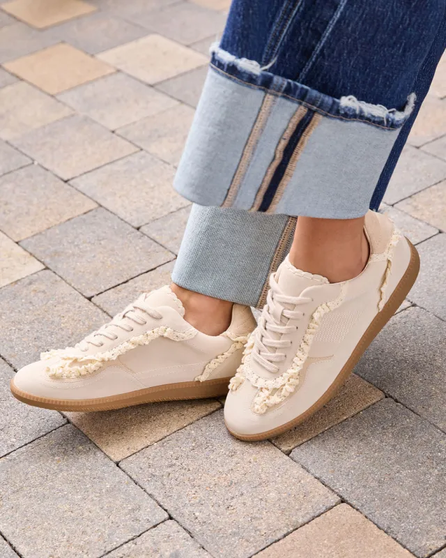 Winslet Lace And Pearl Charm Sneakers sold by Vici