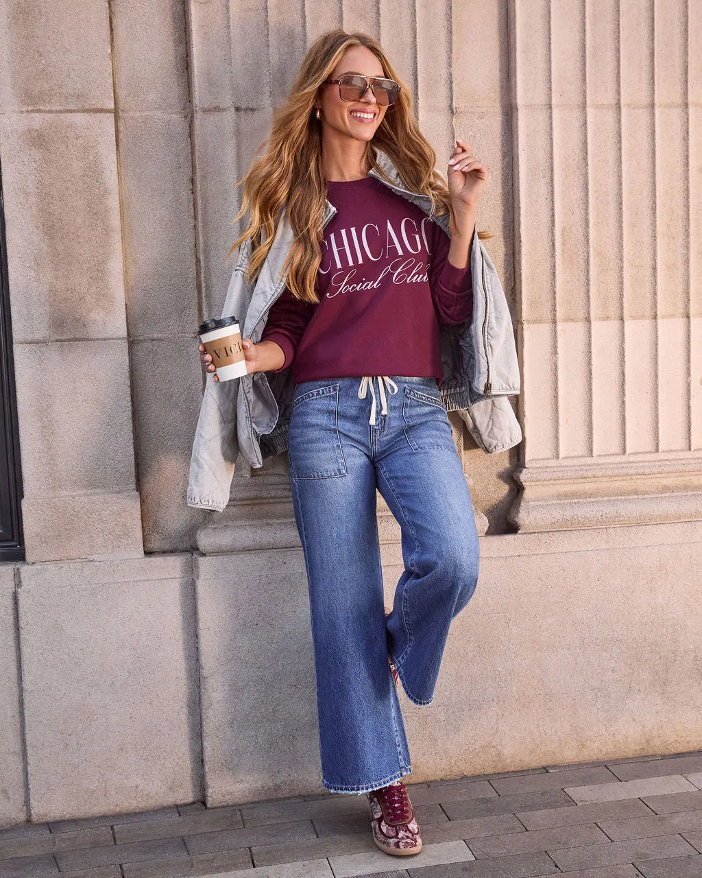 Chicago Social Club Graphic Sweatshirt sold by Vici product image thumbnail 2