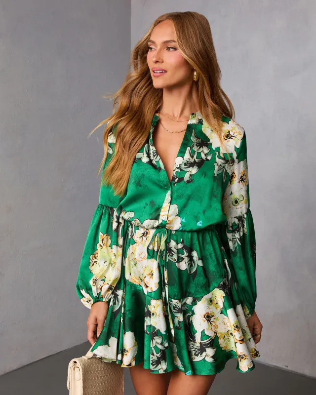 Antique Rose Drawstring Mini Dress sold by Vici