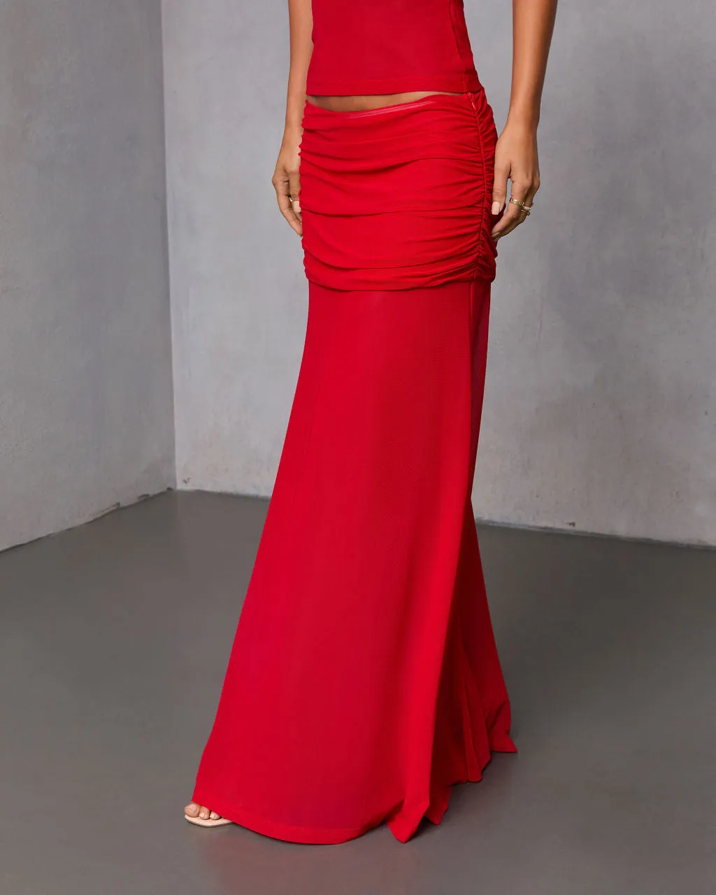 Bittersweet Crush Mesh Maxi Skirt sold by Vici product image thumbnail 3