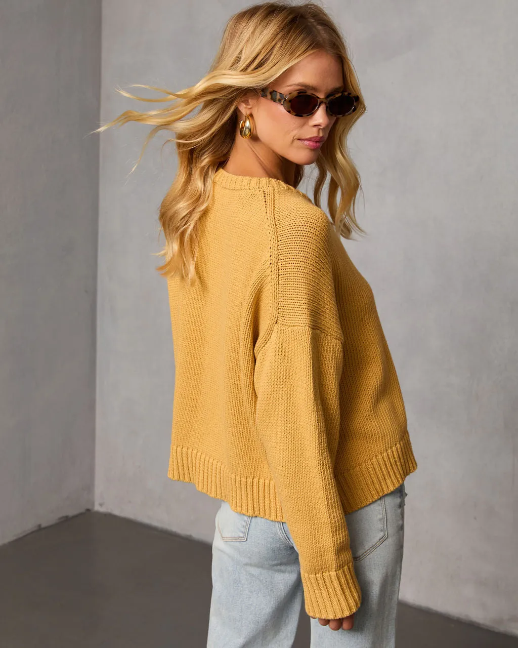 Bilos Relaxed Ribbed Knit Sweater sold by Vici product image thumbnail 4