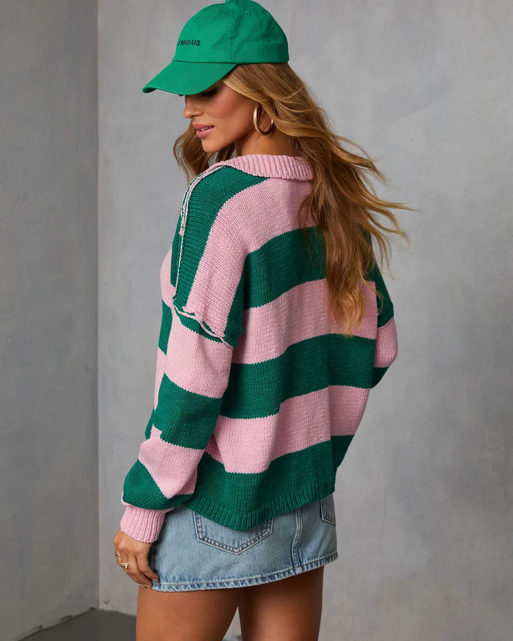 Marves Contrast Striped Sweater sold by Vici product image thumbnail 4