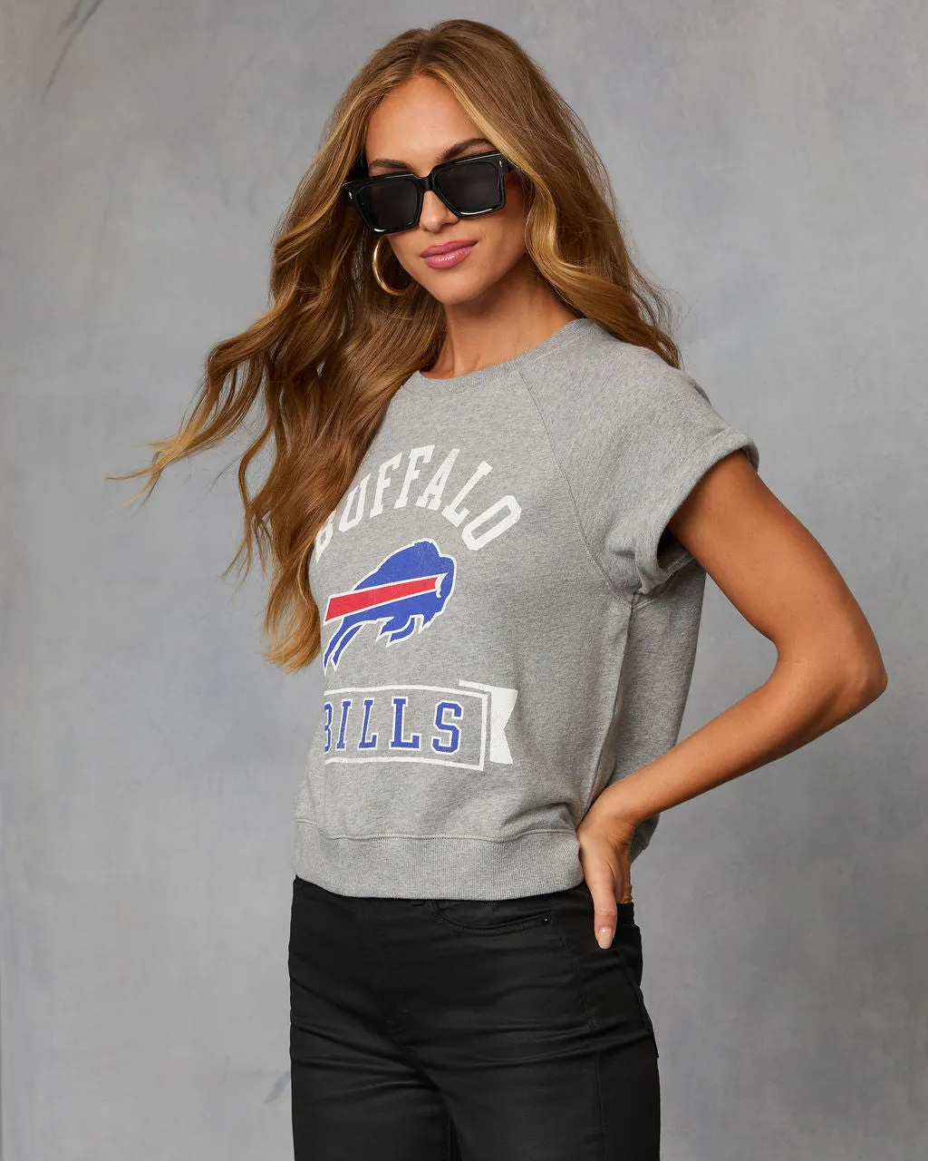 Buffalo Bills Game Plan Sleeveless Graphic Tee sold by Vici product image thumbnail 3
