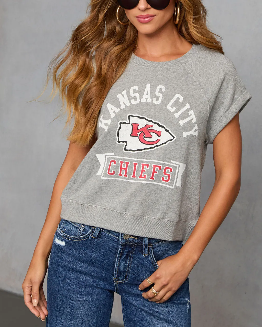 Kansas City Chiefs Zone Sleeveless Graphic Tee sold by Vici product image thumbnail 2