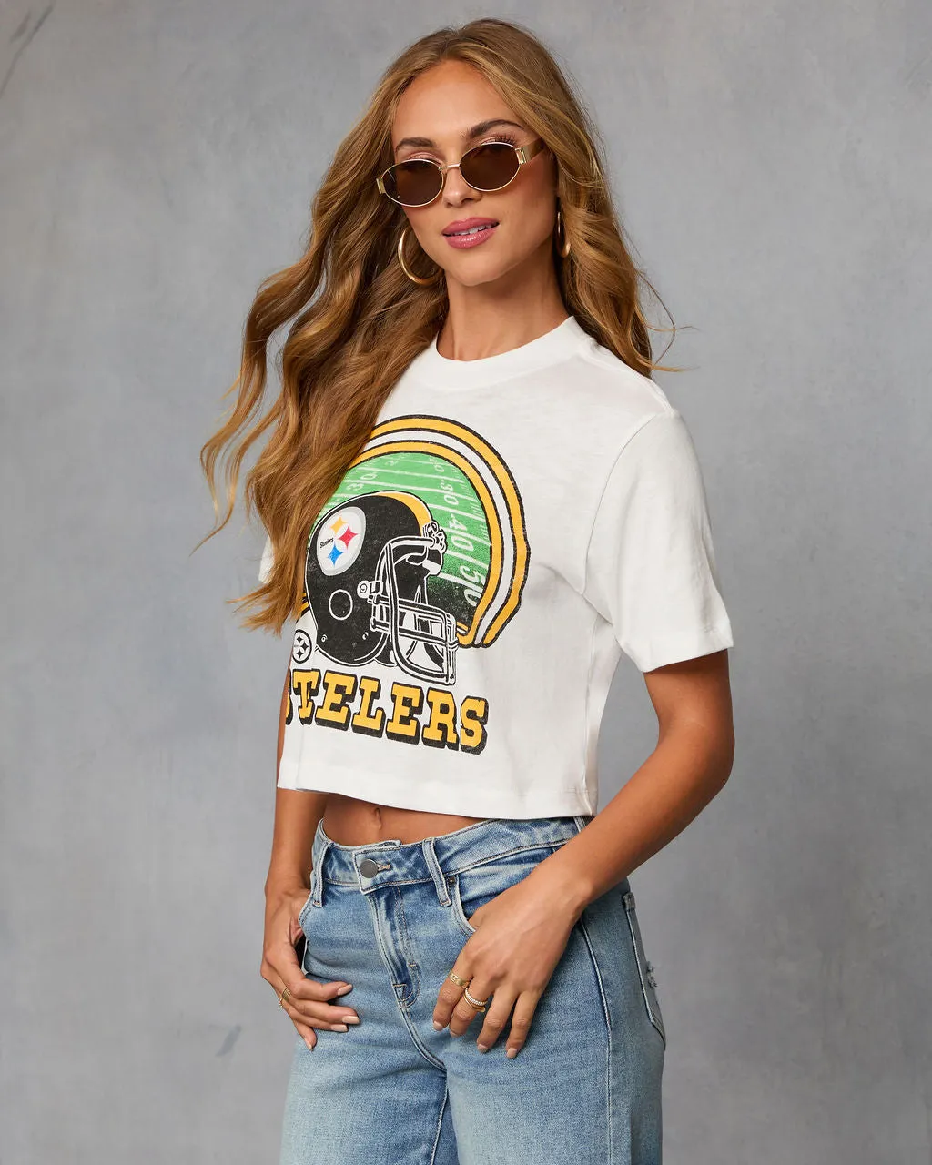 Pittsburgh Steelers Game Day Short Sleeve Graphic Tee sold by Vici product image thumbnail 3