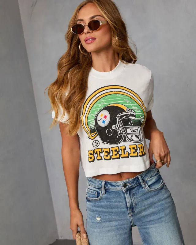 Pittsburgh Steelers Game Day Short Sleeve Graphic Tee sold by Vici