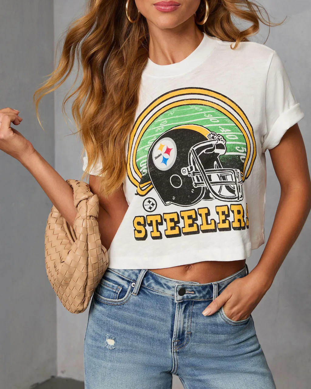 Pittsburgh Steelers Game Day Short Sleeve Graphic Tee sold by Vici product image thumbnail 5