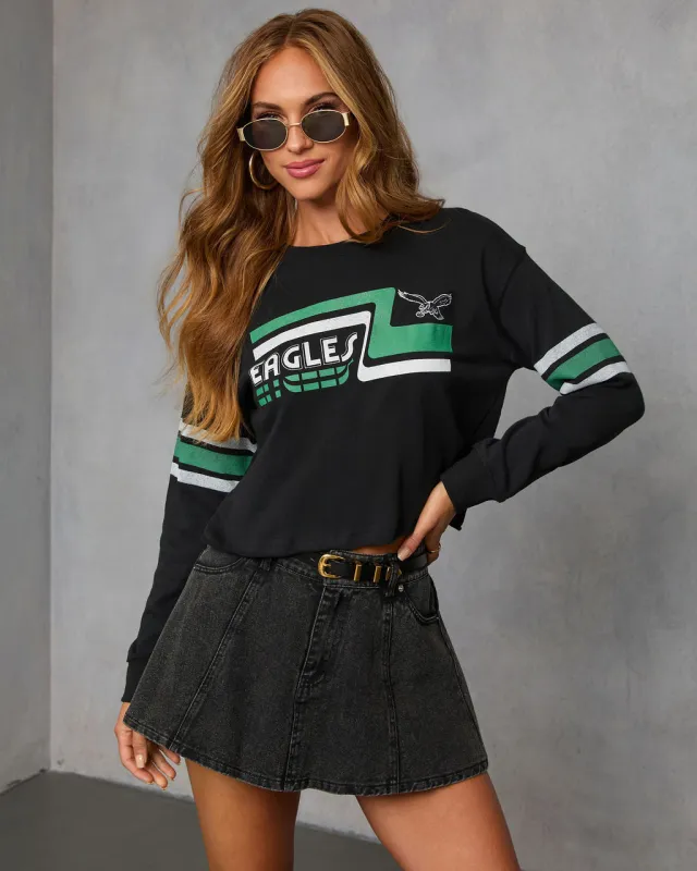 Philly Eagles Long Sleeve Graphic Tee sold by Vici