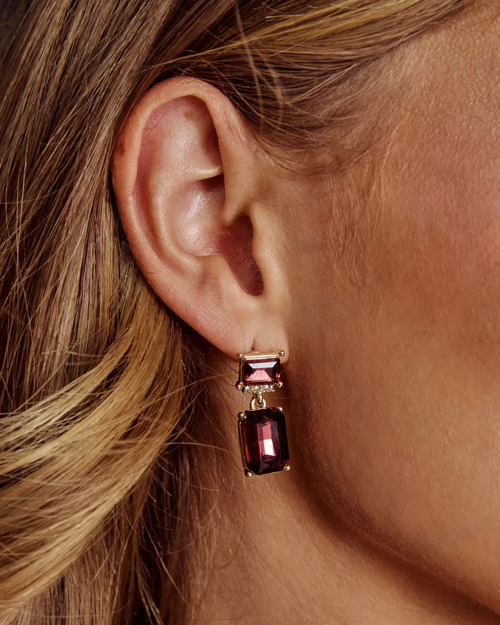 Autumn Glow Gemstone Drop Earrings sold by Vici product image thumbnail 3