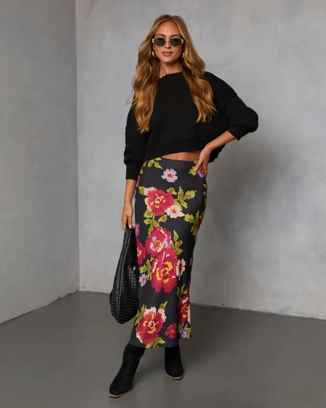 Falling for Fall Printed Maxi Skirt sold by Vici