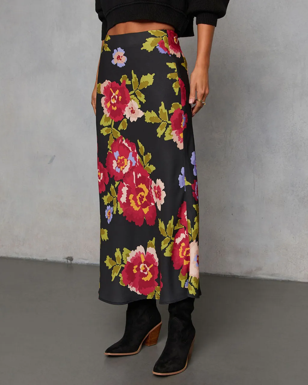 Falling for Fall Printed Maxi Skirt sold by Vici product image thumbnail 3