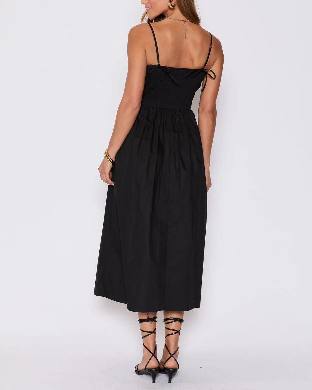 Summer Essential Cotton Smocked Maxi Dress sold by Vici product image thumbnail 4