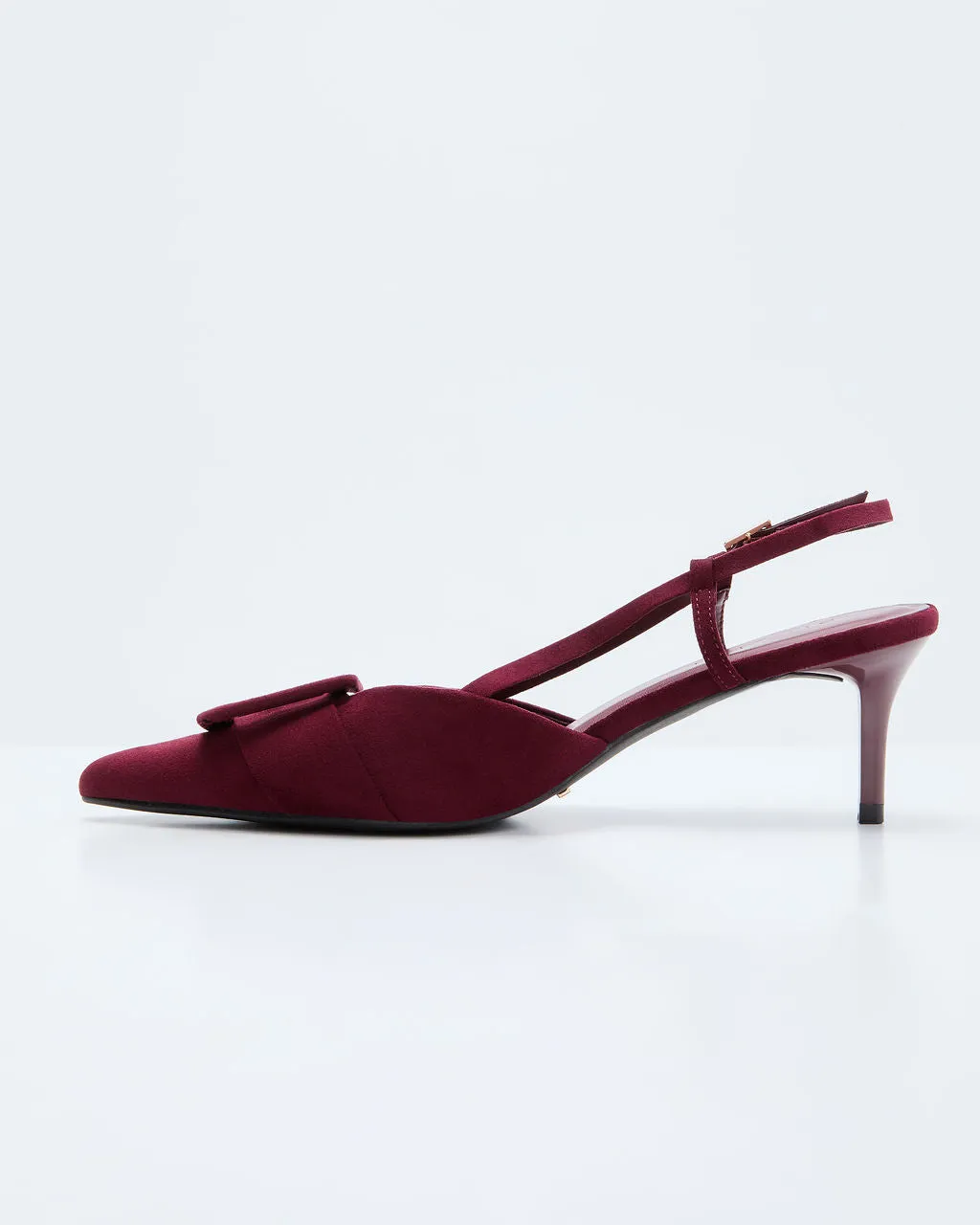 Hazel Lane Buckle Suede Slingback Heels sold by Vici product image thumbnail 3