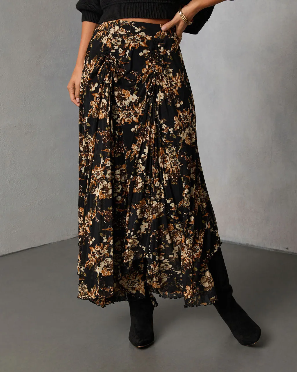 Autumn Fern Printed Midi Skirt sold by Vici product image thumbnail 2