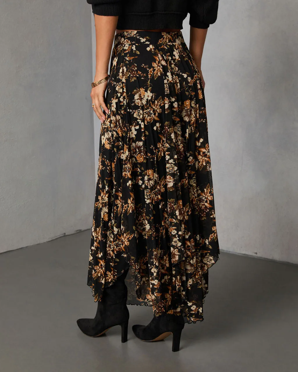 Autumn Fern Printed Midi Skirt sold by Vici product image thumbnail 4