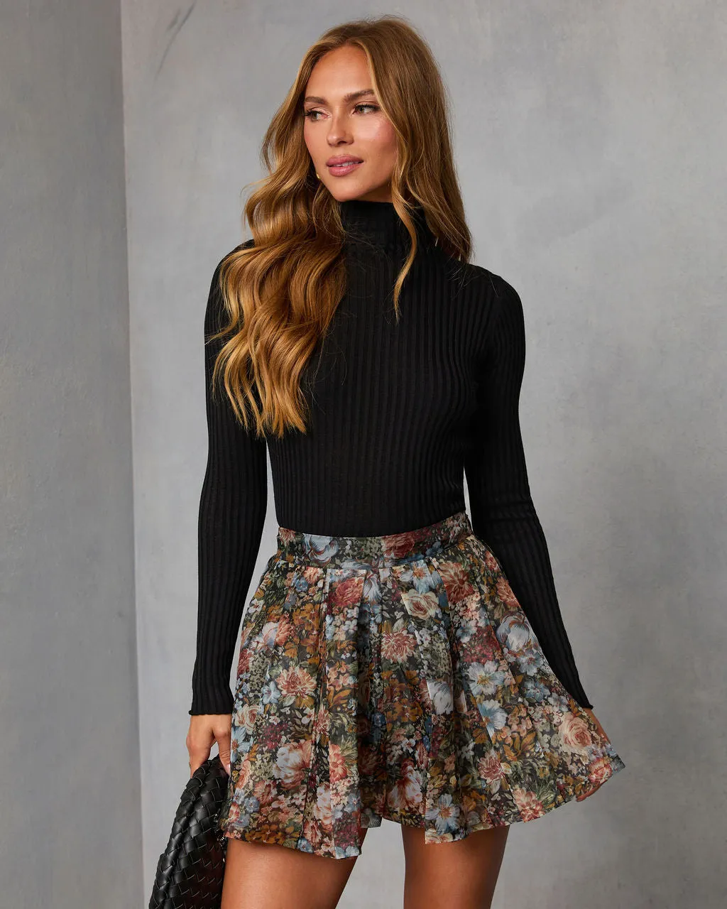 Kenlie Ribbed Turtleneck Top sold by Vici product image thumbnail 5