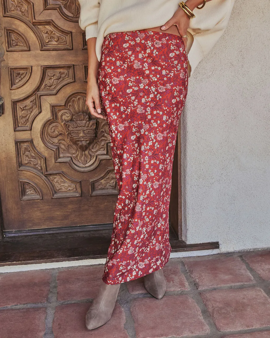 Warm Fade Printed Maxi Skirt sold by Vici product image thumbnail 2