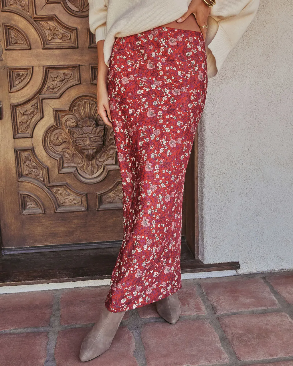 Warm Fade Printed Maxi Skirt sold by Vici product image thumbnail 3
