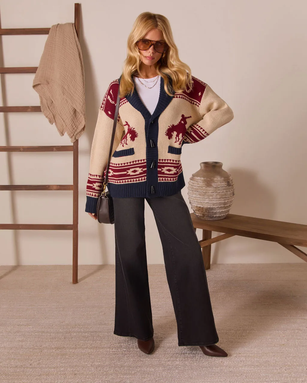 Desert Rodeo Motif Cardigan sold by Vici product image thumbnail 2