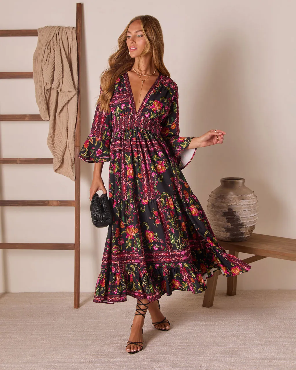 Echo Wild Printed Midi Dress sold by Vici product image thumbnail 5