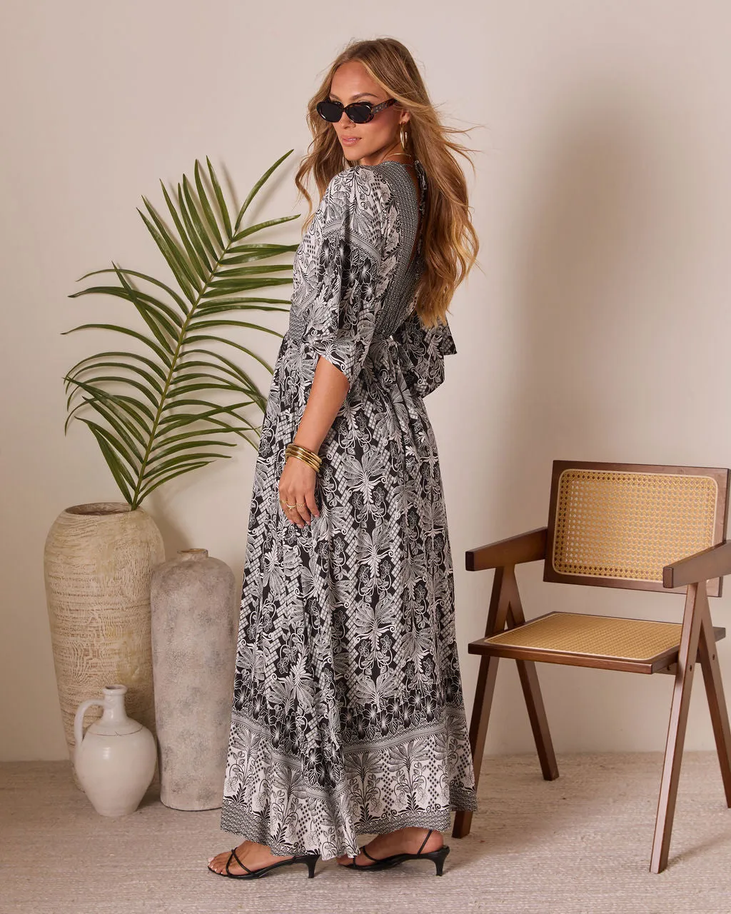Portelle Printed Tunic Maxi Dress sold by Vici product image thumbnail 4