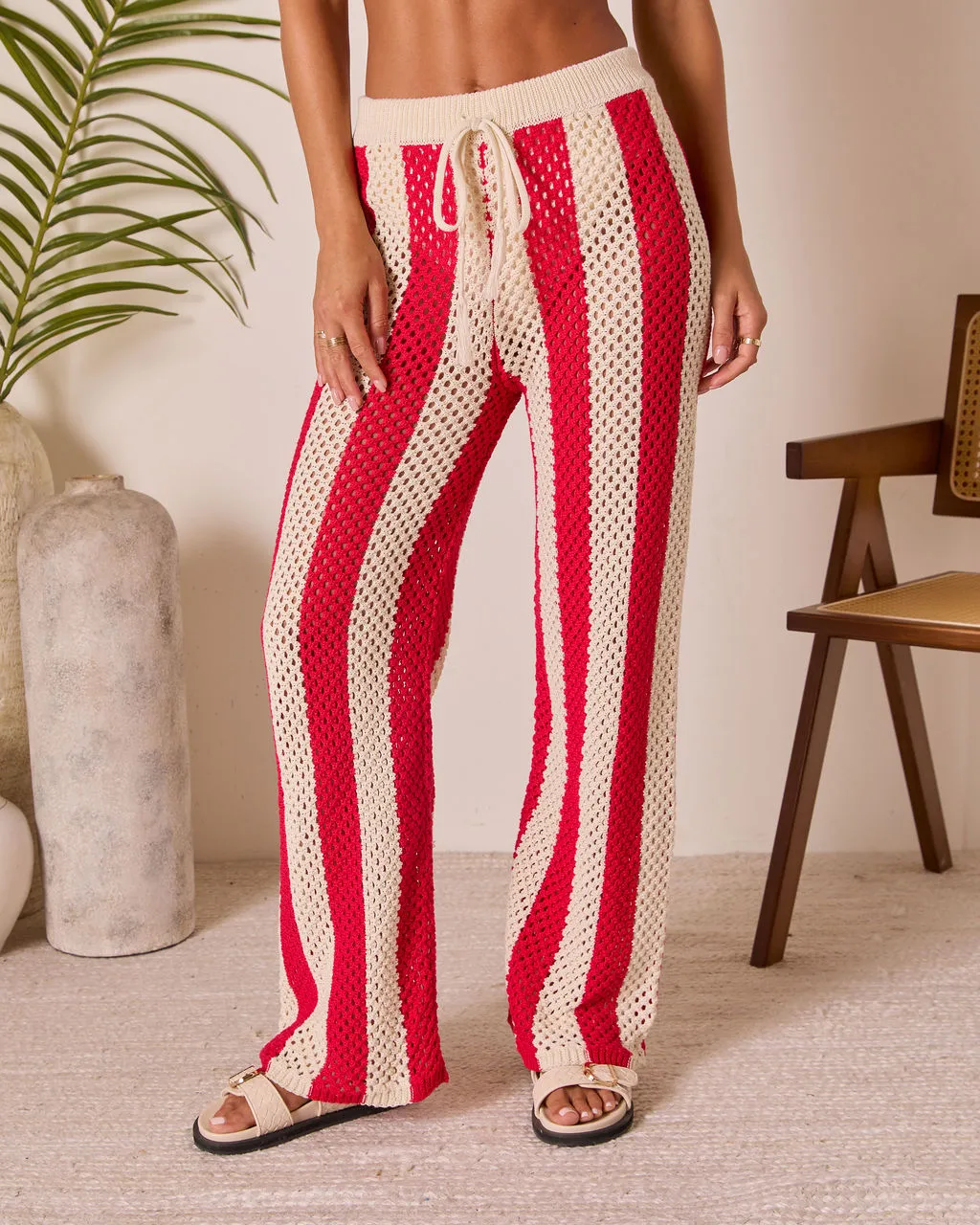 Zenya Cove Crochet Striped Cover Up Pants sold by Vici product image thumbnail 2