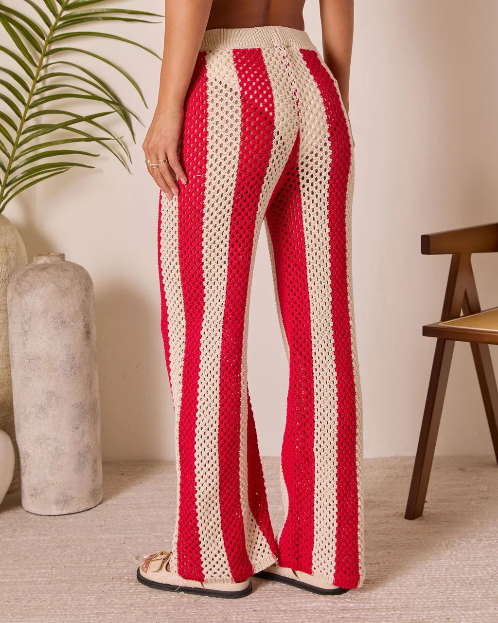 Zenya Cove Crochet Striped Cover Up Pants sold by Vici product image thumbnail 4