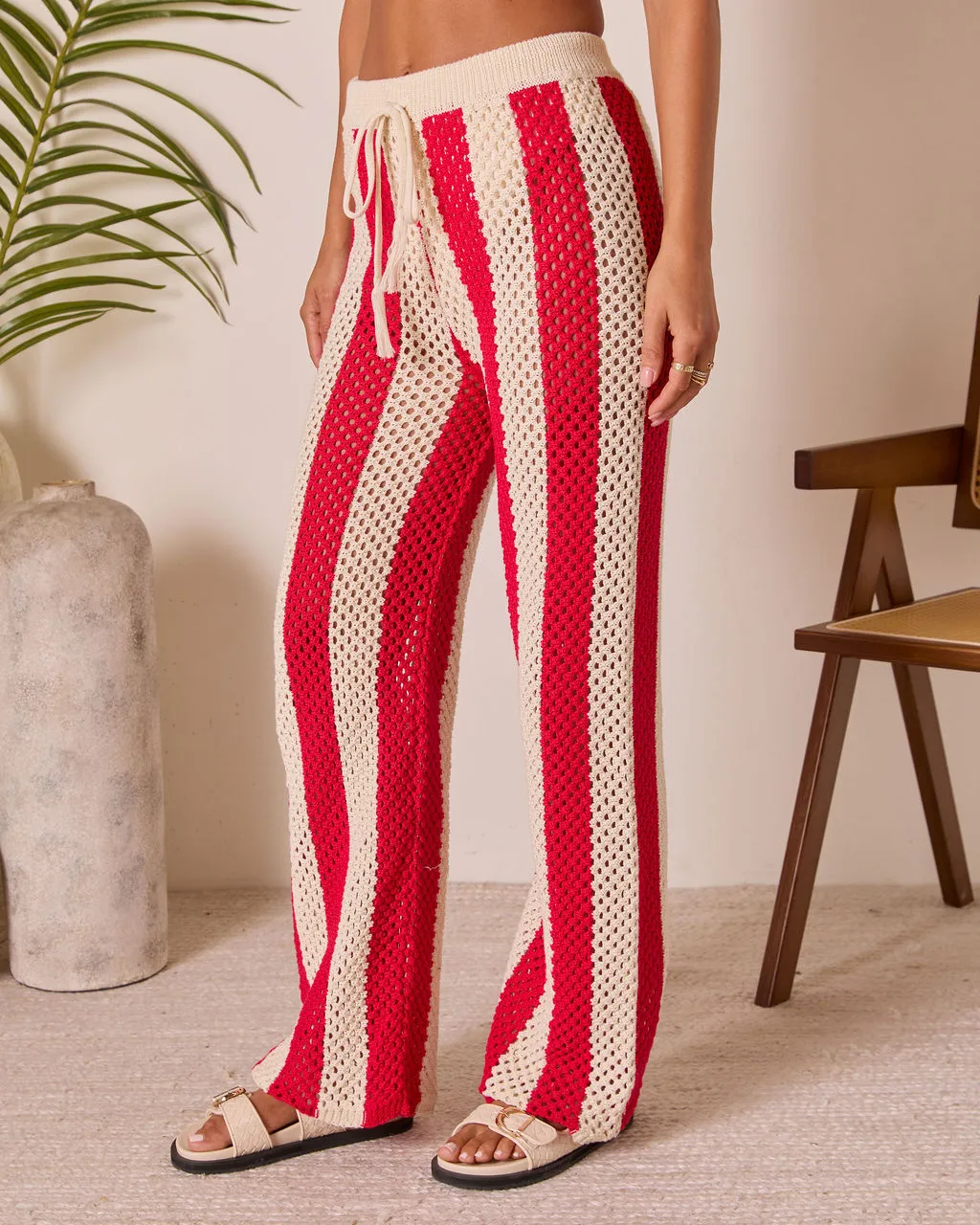 Zenya Cove Crochet Striped Cover Up Pants sold by Vici product image thumbnail 3