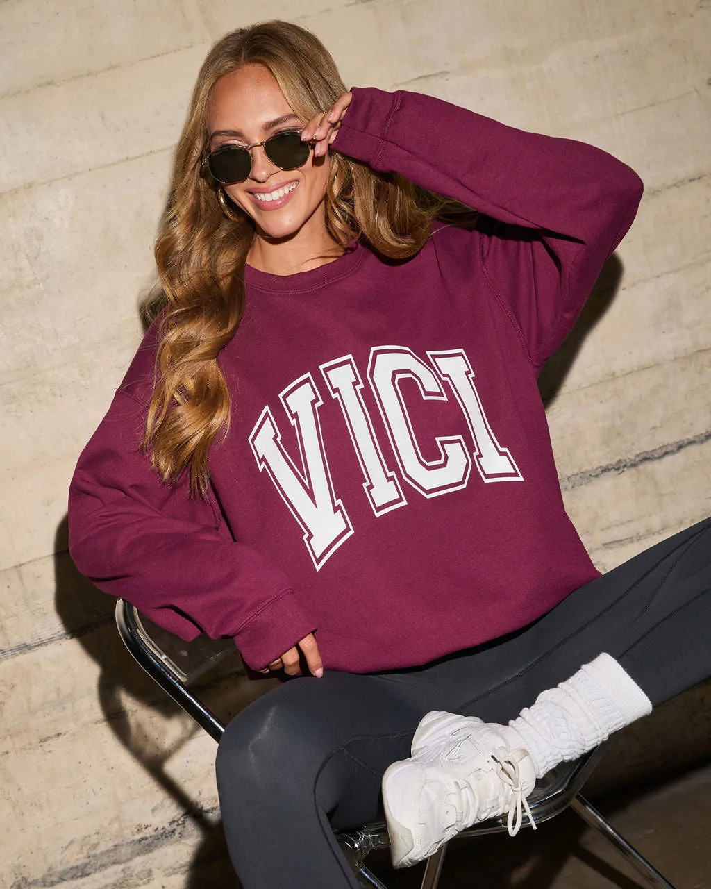 VICI Muse Oversized Graphic Sweatshirt sold by Vici product image thumbnail 5