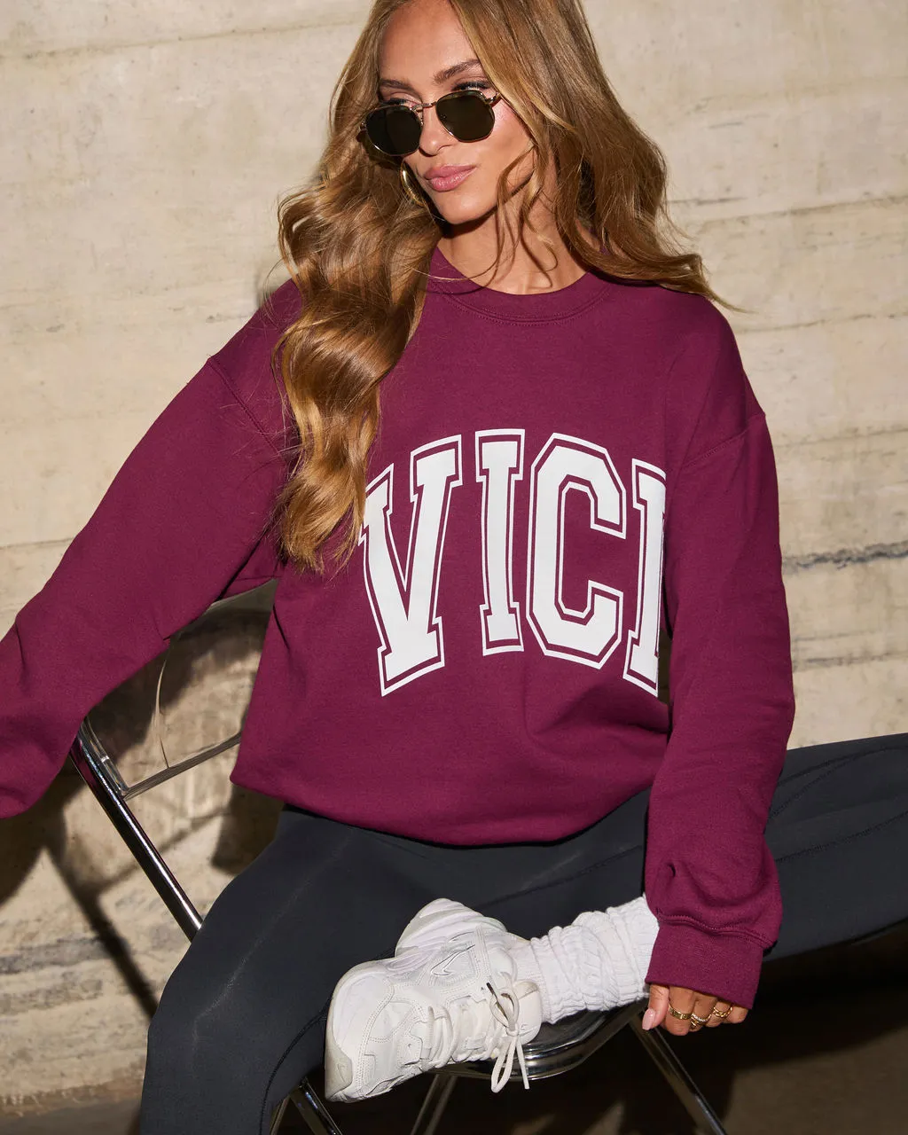 VICI Muse Oversized Graphic Sweatshirt sold by Vici product image thumbnail 2