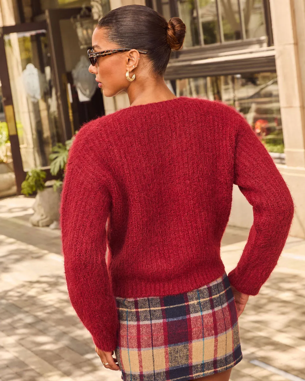 Early Chill Ribbed Knit Cardigan sold by Vici product image thumbnail 4