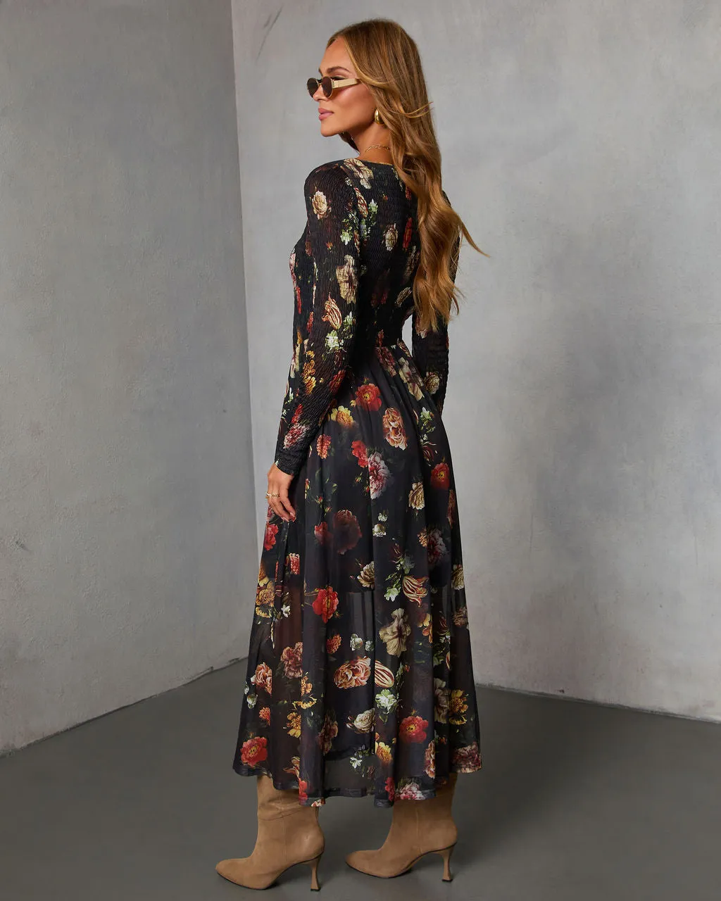 Dried Bloom Printed Maxi Dress sold by Vici product image thumbnail 4