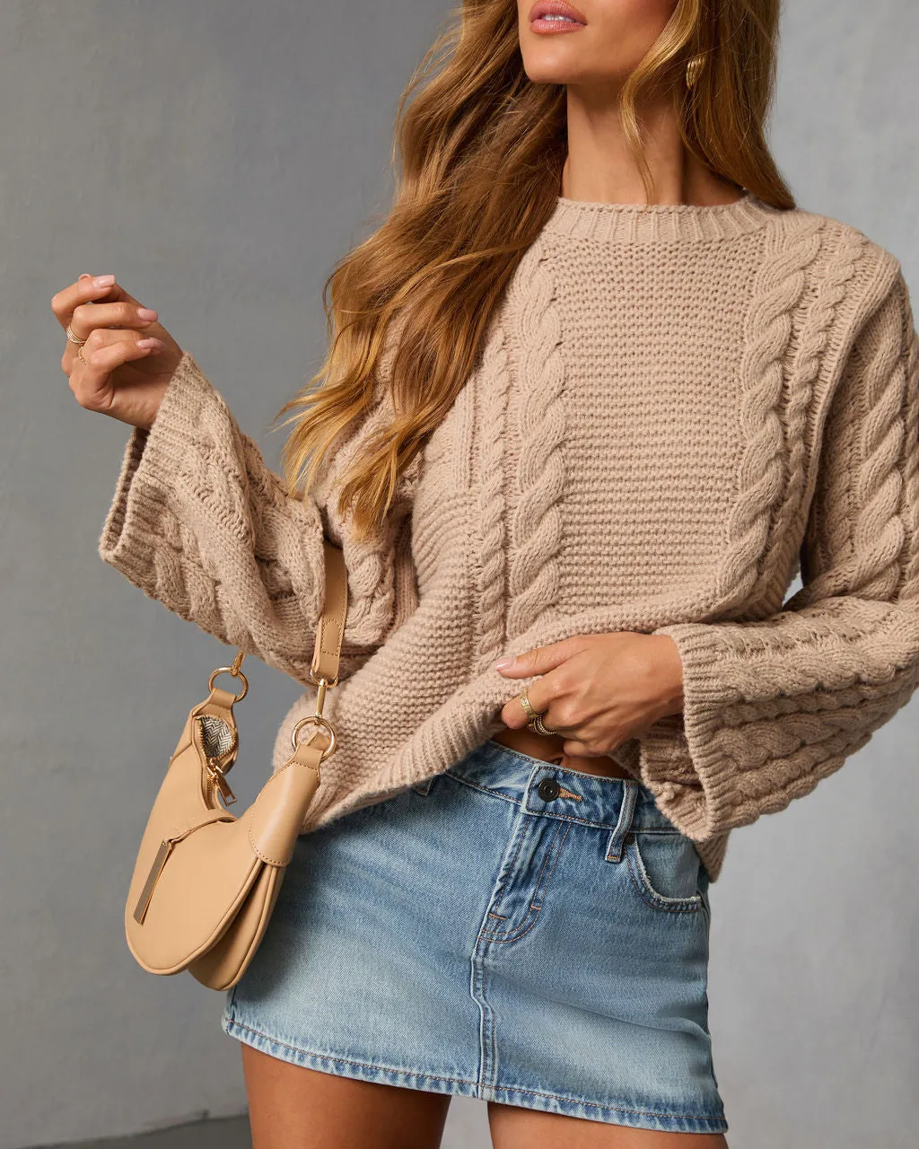Acorn Trail Cable Knit Sweater sold by Vici