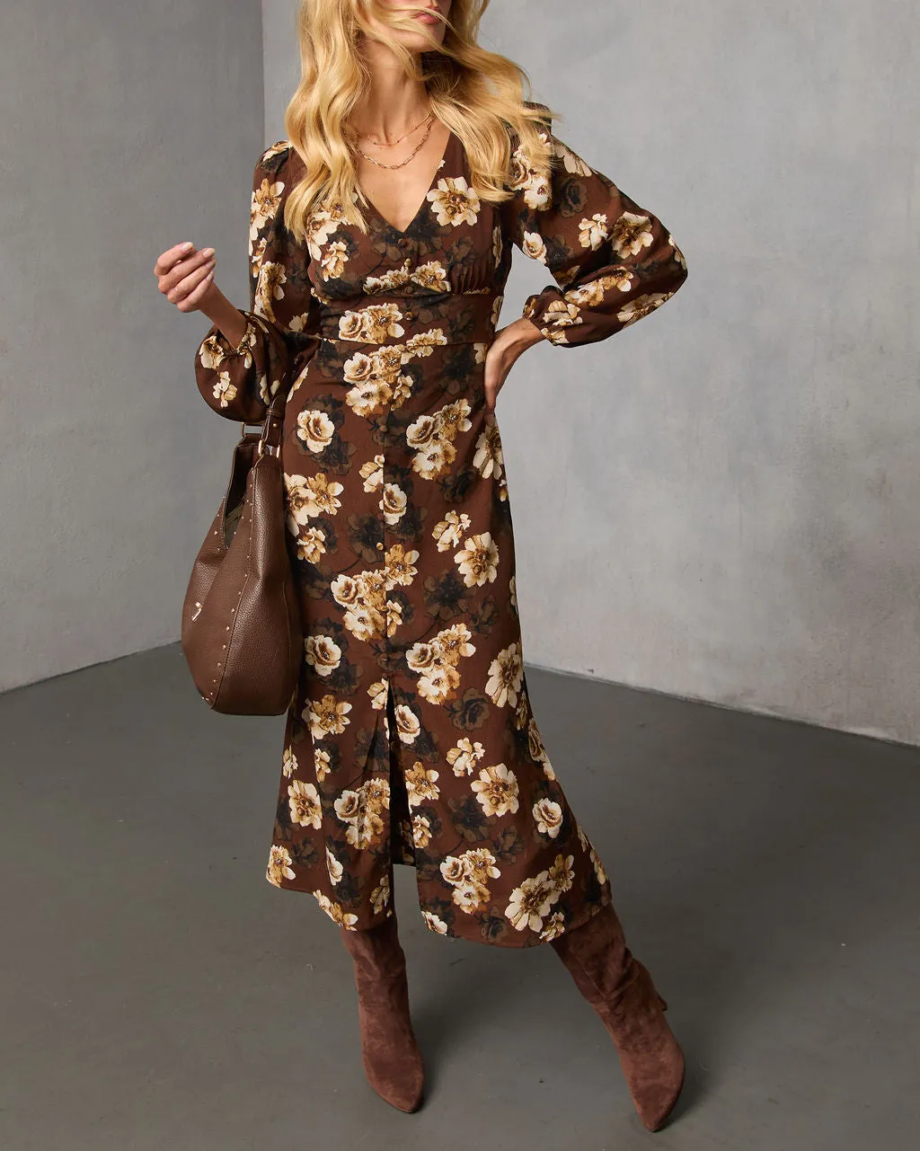 Sierana Printed Midi Dress sold by Vici product image thumbnail 5