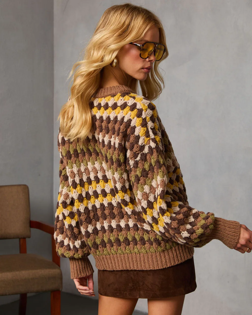 Sierana Knit Abstract Sweater sold by Vici product image thumbnail 4