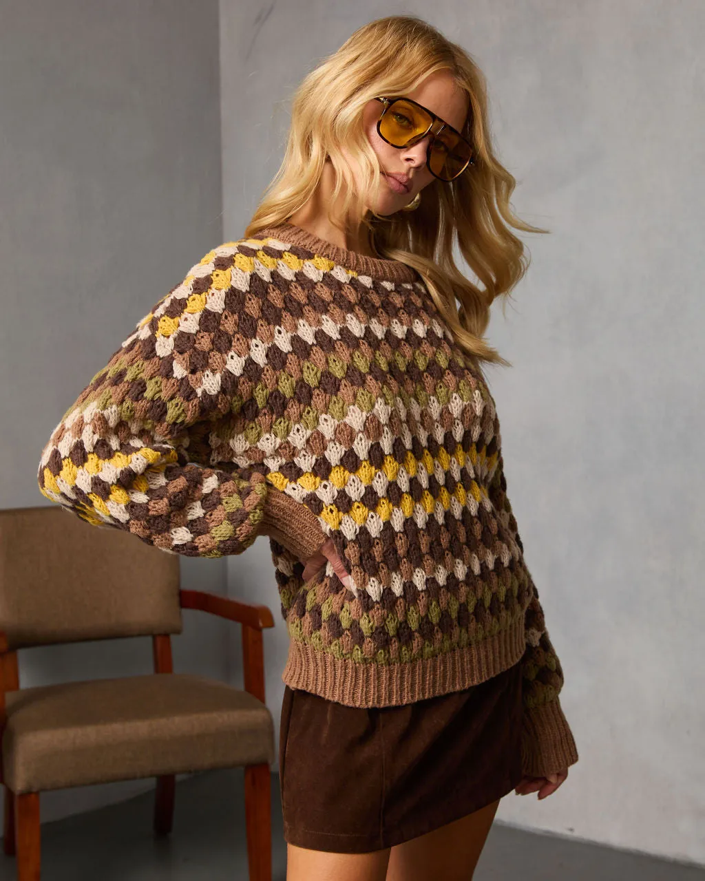 Sierana Knit Abstract Sweater sold by Vici product image thumbnail 3