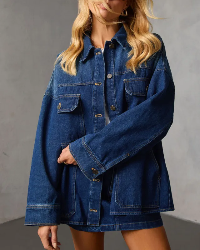 Marlborough Denim Shirt Jacket sold by Vici